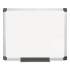MasterVision Value Lacquered Steel Magnetic Dry Erase Board, 24 x 36, White, Aluminum Frame (MA0307170)