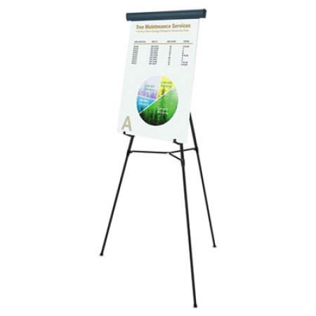 MasterVision Telescoping Tripod Display Easel, Adjusts 38" to 69" High, Metal, Black (FLX05101MV)