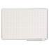 MasterVision Grid Planning Board, 1 x 2 Grid, 48 x 36, White/Silver (MA0592830)