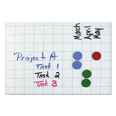 MasterVision Interchangeable Magnetic Board Accessories, Circles, Blue, 3/4", 20/Pack (FM1601)