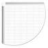 MasterVision Grid Planning Board, 2 x 3 Grid, 72 x 48, White/Silver (MA2793830)