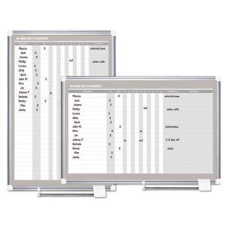 MasterVision In-Out Magnetic Dry Erase Board, 24x36, Silver Frame (GA02109830)