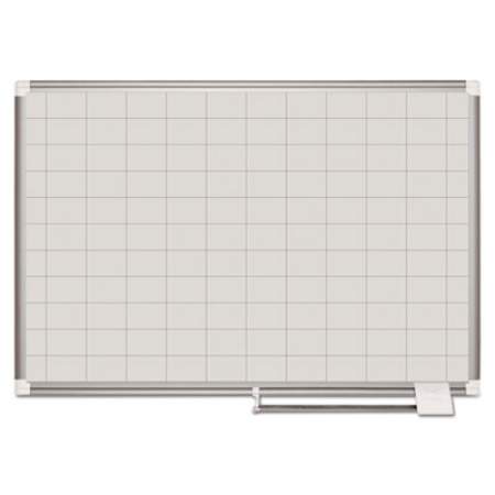 MasterVision Grid Planning Board, 48 x 36, 2 x 3 Grid, White/Silver (MA0593830)