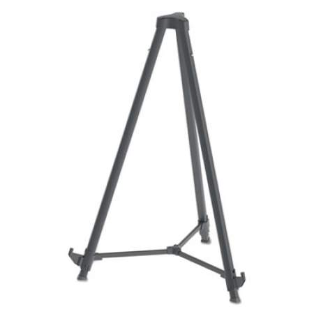 MasterVision Quantum Heavy Duty Display Easel, 35.62" - 61.22"H, Plastic, Black (FLX11404)