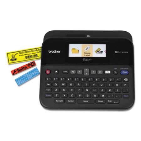 Brother P-Touch PT-D600 PC-Connectable Label Maker with Color Display, 30 mm/s Print Speed, 8 x 7.63 x 3.38