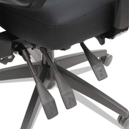 Alera Wrigley Series High Performance Mid-Back Multifunction Task Chair, Supports 275 lb, 17.91" to 21.88" Seat Height, Black (HPM4201)