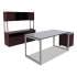 Alera Open Office Desk Series Low File Cabinet Credenza, 2-Drawer: Pencil/File,Legal/Letter,1 Shelf,Mahogany,29.5x19.13x22.88 (LS583020MY)