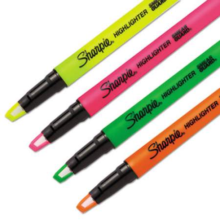 Sharpie Clearview Pen-Style Highlighter, Assorted Ink Colors, Chisel Tip, Assorted Barrel Colors, 4/Pack (1950749)