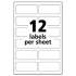 Avery Durable Permanent Multi-Surface ID Labels, Inkjet/Laser Printers, 0.75 x 1.75, White, 12/Sheet, 10 Sheets/Pack (61521)
