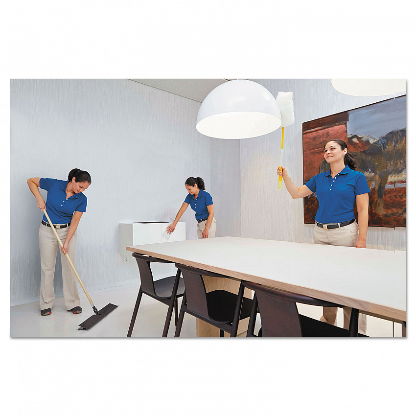 Easy Trap Duster Sweep and Dust Sheets, 5" x 125 ft, White, 250 Sheet/Roll, 2 Rolls/Carton (55655W)