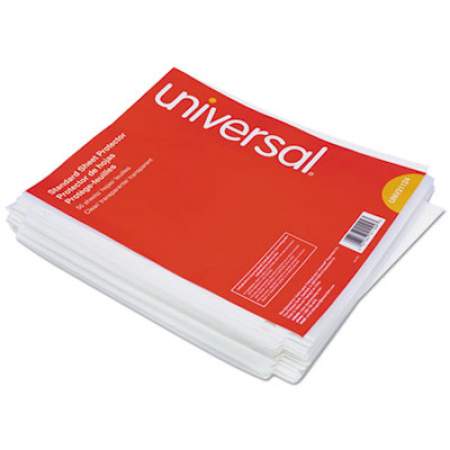 Universal Top-Load Poly Sheet Protectors, Standard Gauge, Letter, Clear, 50/Pack (21124)