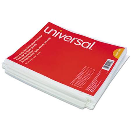 Universal Top-Load Poly Sheet Protectors, Heavy Gauge, Nonglare, Clear 50/Pack (21129)