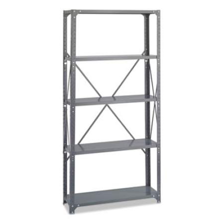 Safco Commercial Steel Shelving Unit, Five-Shelf, 36w x 12d x 75h, Dark Gray (6265)