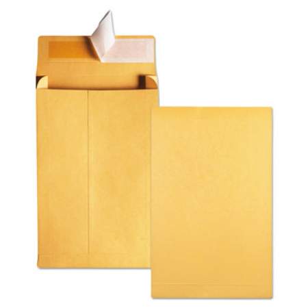 Quality Park Redi-Strip Kraft Expansion Envelope, #10 1/2, Square Flap, Redi-Strip Closure, 9 x 12, Brown Kraft, 25/Pack (93334)