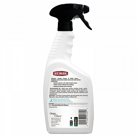 Granite Cleaner and Polish, Citrus Scent, 24 oz Spray Bottle, 6/Carton (109)