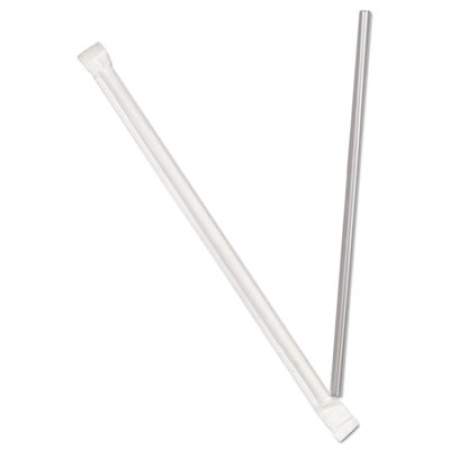 Dixie Jumbo Straws, 7.75", Plastic, Translucent, 500/Box (JW74)