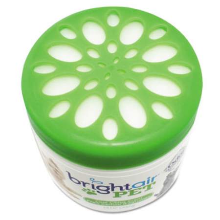 BRIGHT Air Pet Odor Eliminator, Cool Citrus, 14 oz Jar, 6/Carton (900258)