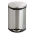Safco Step-On Medical Receptacle, 3 gal, Stainless Steel (9901SS)
