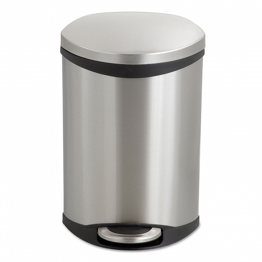 Step-On Medical Receptacle, 3 gal, Steel, Stainless Steel (9901SS)