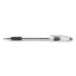 Pentel R.S.V.P. Ballpoint Pen, Stick, Medium 1 mm, Black Ink, Clear/Black Barrel, Dozen (BK91A)