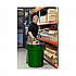Vented Round Brute Container, 32 gal, Plastic, Dark Green (2632DGR)