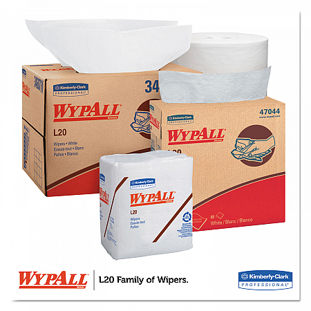 L20 Towels, POP-UP Box, 4-Ply, 9.1 x 16.8, Unscented, White, 88/Box, 10 Boxes/Carton (47044)