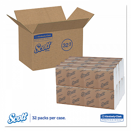 Low-Fold Dispenser Napkins, 1-Ply, 12 x 7, White, 250/Pack, 32 Packs/Carton (98720)