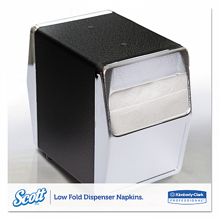 Low-Fold Dispenser Napkins, 1-Ply, 12 x 7, White, 250/Pack, 32 Packs/Carton (98720)
