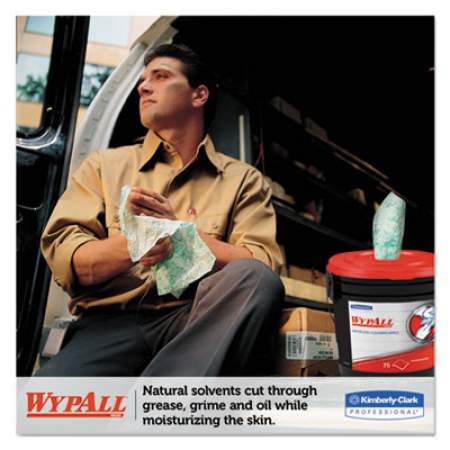 WypAll Waterless Cleaning Wipes, Cloth, 9 x 12, 75/Bucket (91371EA)