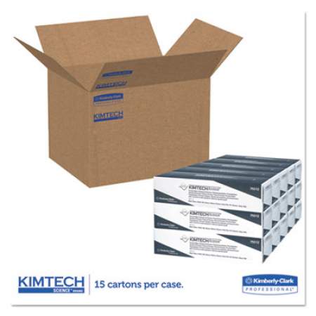 Kimtech Precision Wipers, POP-UP Box, 1Ply, 11 4/5x11 4/5, White, 196/Bx, 15 Bx/Carton (75512)