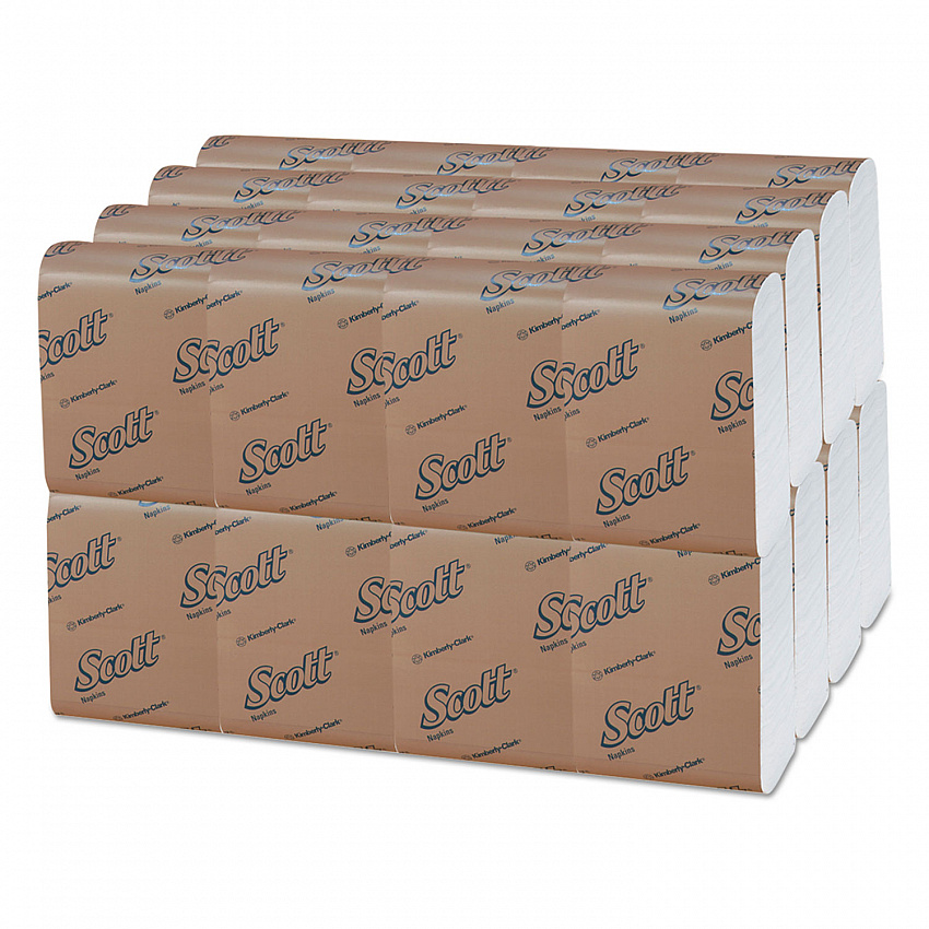 Low-Fold Dispenser Napkins, 1-Ply, 12 x 7, White, 250/Pack, 32 Packs/Carton (98720)