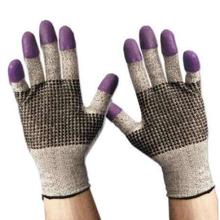 KleenGuard G60 Nitrile Cut-Resistant Glove, 260mm Length, 2xl/sz 11, Blk/wht/prple,12 Pr/ct (97434)