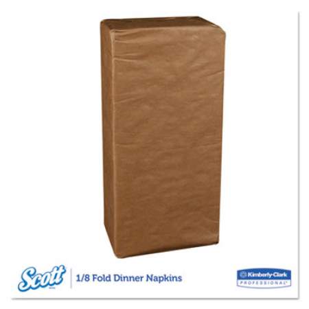 Scott 1/8-Fold Dinner Napkins, 2-Ply, 17 x 14 63/100, White, 250/Pack, 12 Packs/Carton (98200)