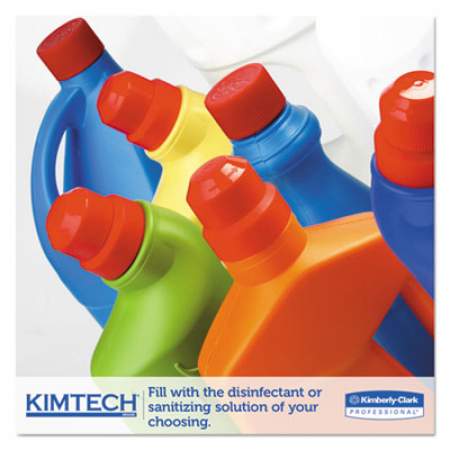 Kimtech Wipers for WETTASK System, Bleach, Disinfectants and Sanitizers, 12 x 12.5, 90/Roll, 6 Rolls and 1 Bucket/Carton (06411)