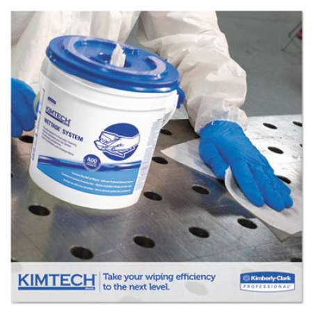 Kimtech WetTask System Prep Wipers for Bleach, Disinfectants and Sanitizers Hygienic Enclosed System Refills, 90/Roll, 6 Rolls/Carton (06471)