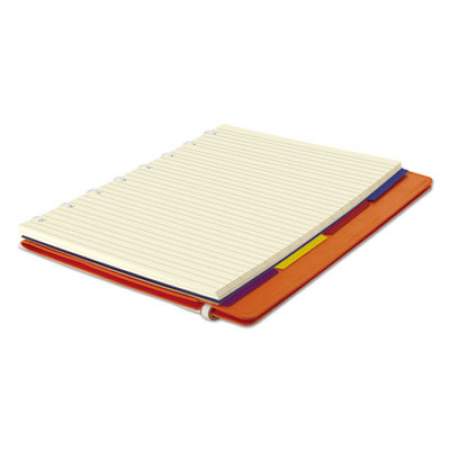 Filofax Notebook, 1 Subject, Medium/College Rule, Orange Cover, 8.25 x 5.81, 112 Sheets (B115010U)