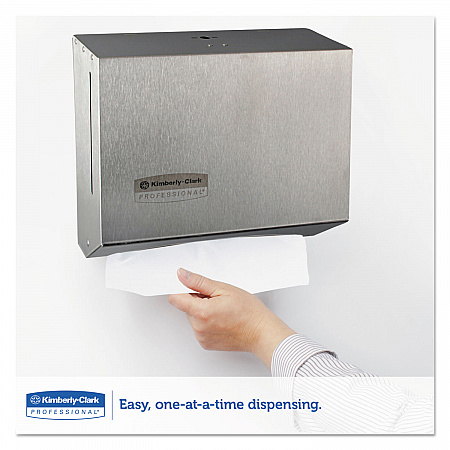 Windows Scottfold Compact Towel Dispenser, 10.6 x 4.75 x 9, Stainless Steel (09216)
