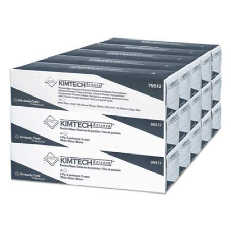 Kimtech Precision Wipers, POP-UP Box, 2-Ply, 14.7 x 16.6, White, 90/Box (05517)