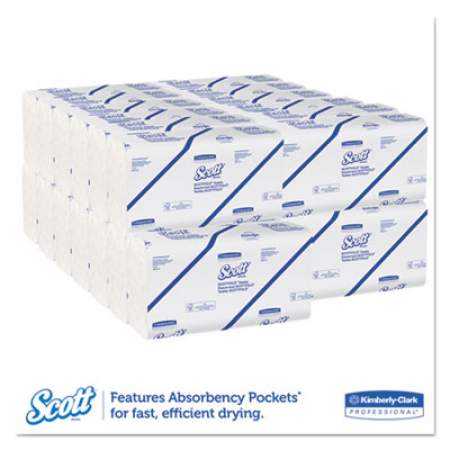 Pro Scottfold Towels, 9 2/5 x 12 2/5, White, 175 Towels/Pack, 25 Packs/Carton (01980)