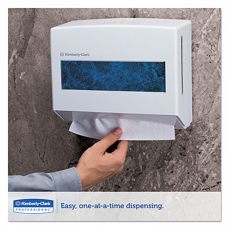 Scottfold Compact Towel Dispenser, 10.75 x 4.75 x 9, Pearl White (09217)