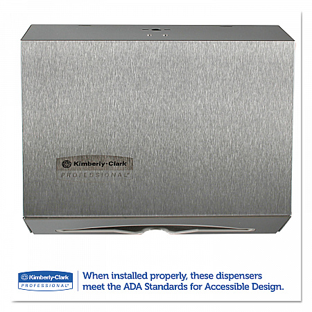 Windows Scottfold Compact Towel Dispenser, 10.6 x 4.75 x 9, Stainless Steel (09216)