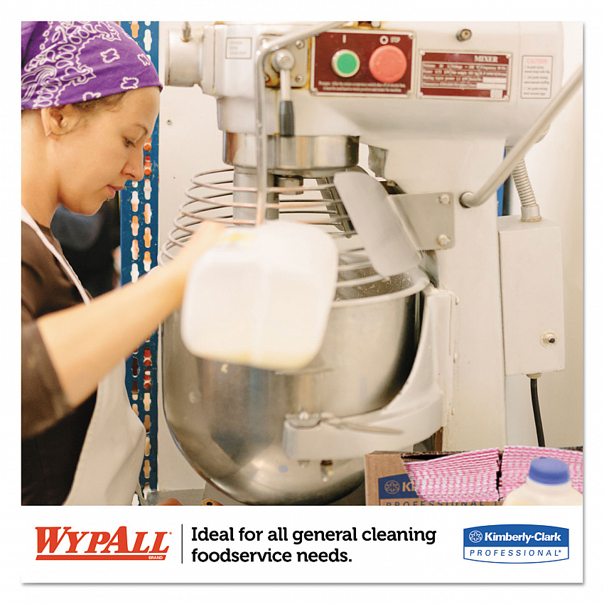 X70 Foodservice Towels, 1-Ply, 12.5 x 23.2, Red, 300/Carton (06354)