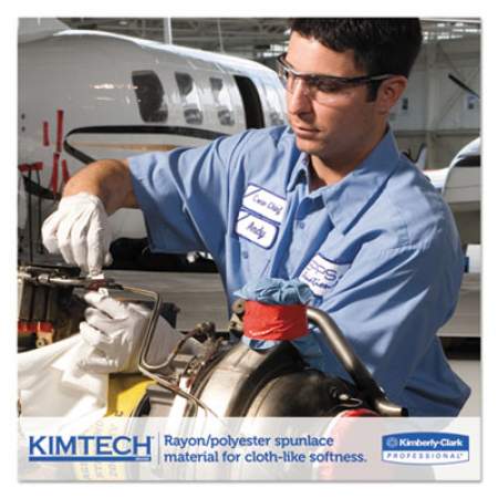 Kimtech SCOTTPURE Wipers, 1/4 Fold, 12 x 15, White, 100/Box, 4/Carton (06121)