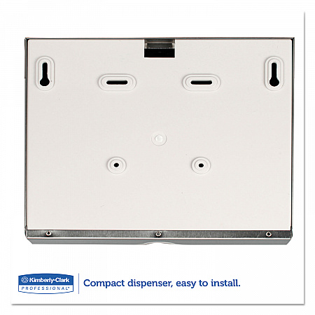 Windows Scottfold Compact Towel Dispenser, 10.6 x 4.75 x 9, Stainless Steel (09216)