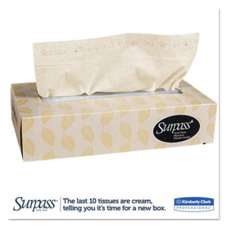 Surpass Facial Tissue, 2-Ply, White,125 Sheets/Box, 60 Boxes/Carton (21390)