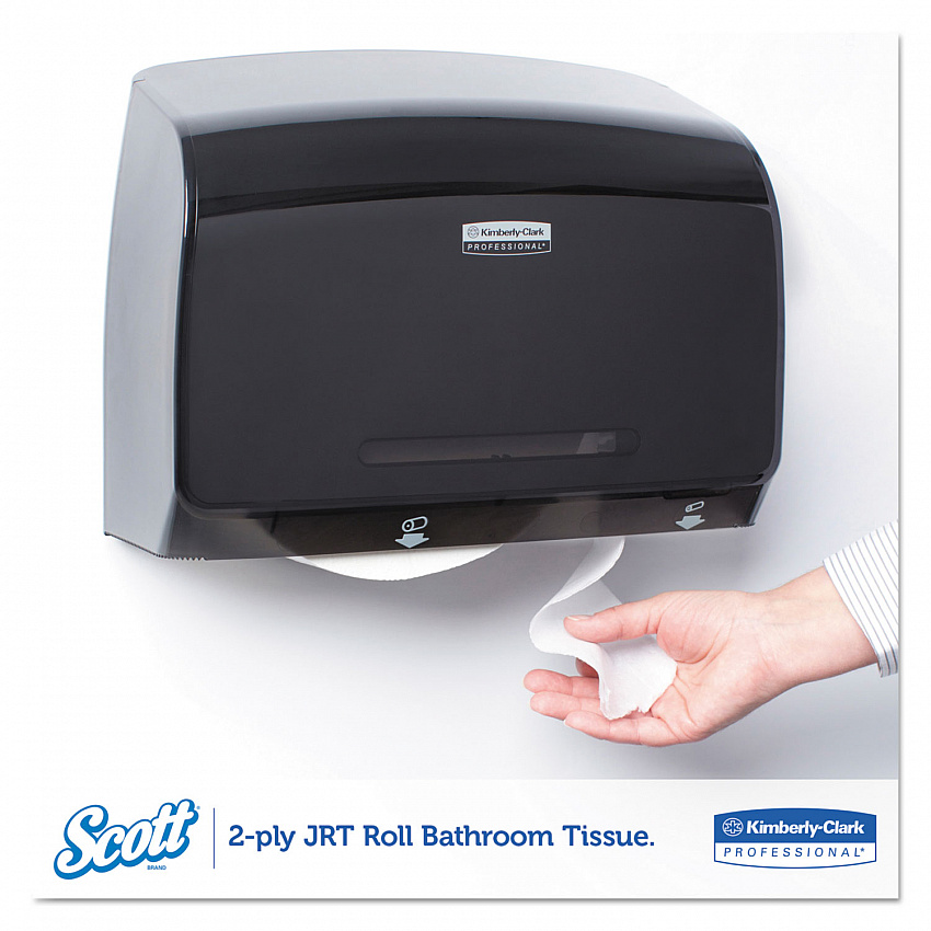 Essential JRT Extra Long Bathroom Tissue, Septic Safe, 2-Ply, 3.55" x 2,000 ft, White, 6 Rolls/Carton (07827)