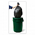 Vented Round Brute Container, 32 gal, Plastic, Dark Green (2632DGR)