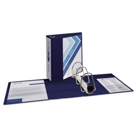 Avery Heavy-Duty View Binder with DuraHinge and Locking One Touch EZD Rings, 3 Rings, 5" Capacity, 11 x 8.5, Navy Blue (79806)