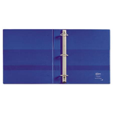 Avery Heavy-Duty Non-View Binder with DuraHinge and One Touch EZD Rings, 3 Rings, 1" Capacity, 11 x 8.5, Blue (79889)