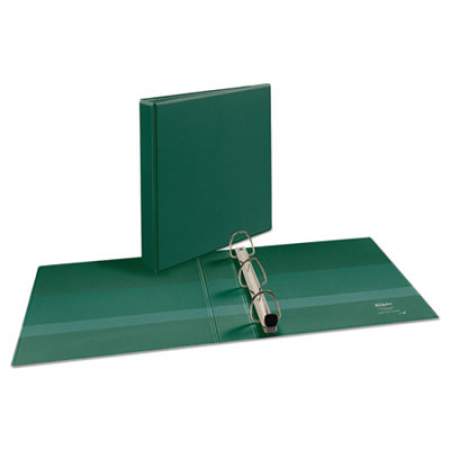 Avery Heavy-Duty View Binder with DuraHinge and One Touch Slant Rings, 3 Rings, 1.5" Capacity, 11 x 8.5, Green (79173)
